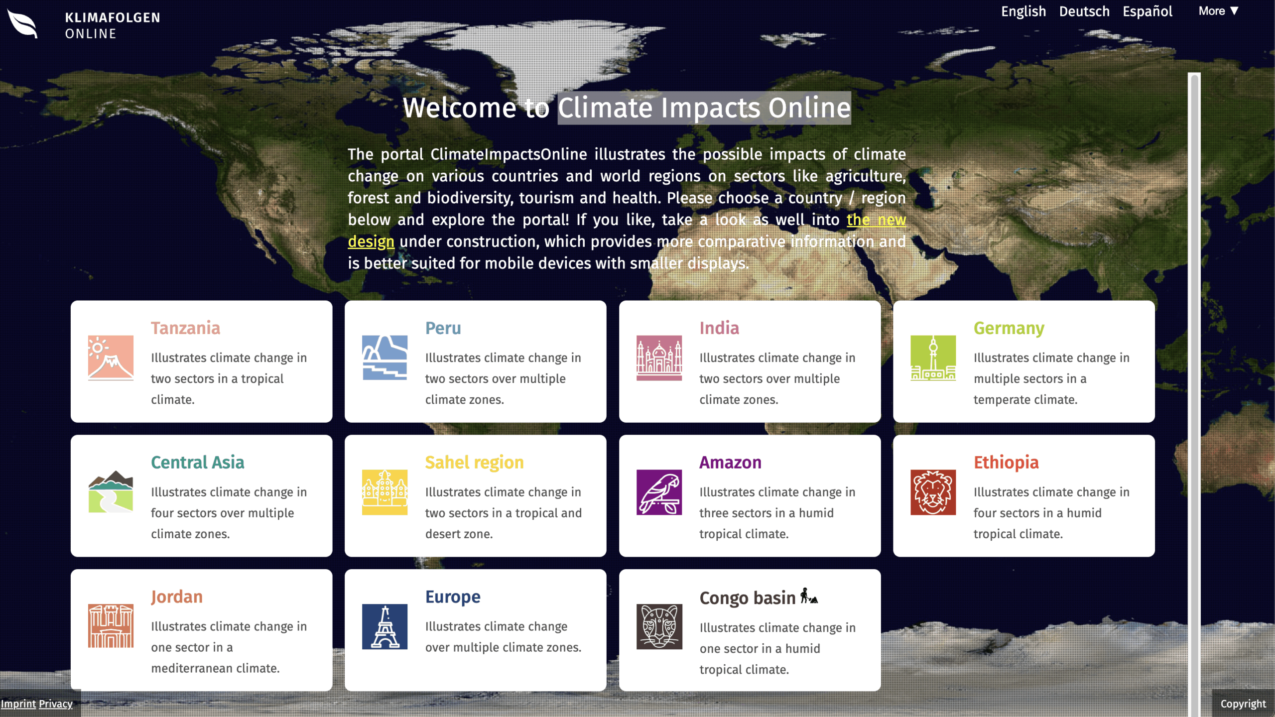 Climate impacts online (KlimafolgenOnline)